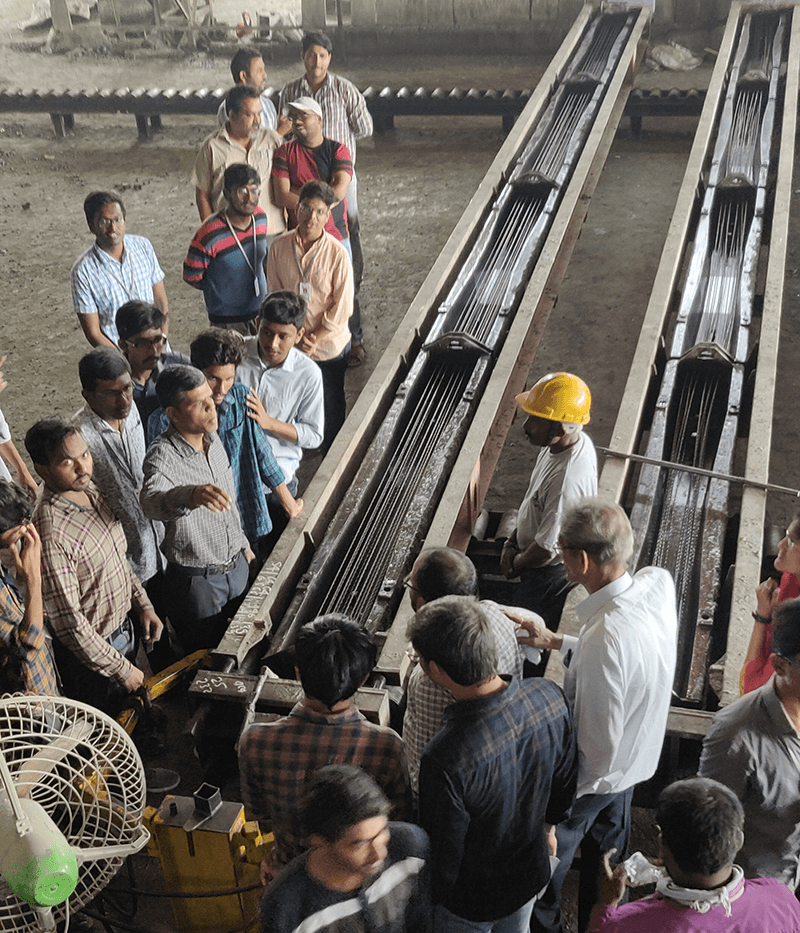 Industrial visit, Railway Sleeper pre-stressing units Centre for Construction Methods and Materials, SR University, Achievers honoured with ‘Pride of Telangana’ awards